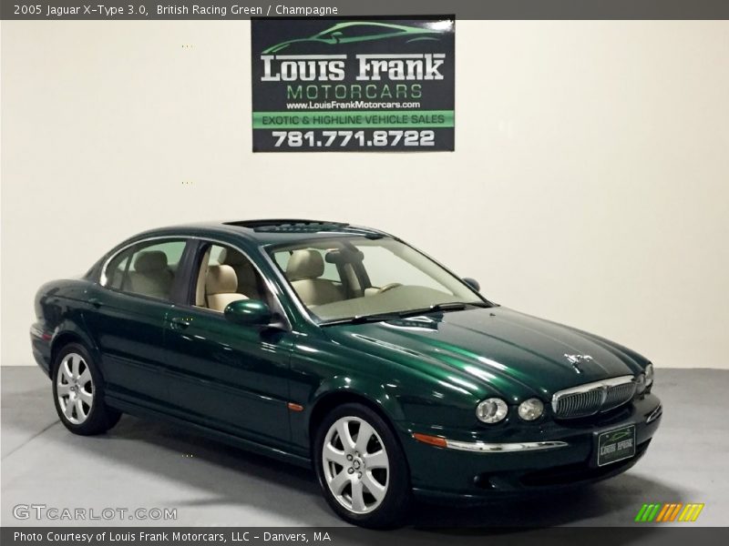 British Racing Green / Champagne 2005 Jaguar X-Type 3.0