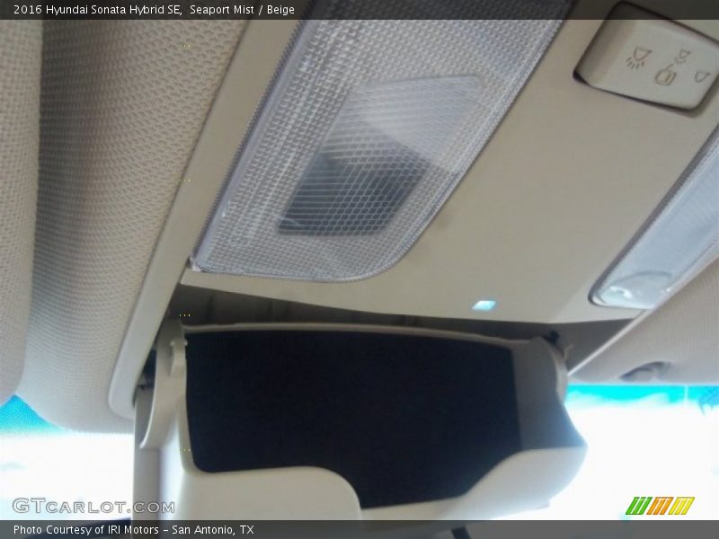 Seaport Mist / Beige 2016 Hyundai Sonata Hybrid SE