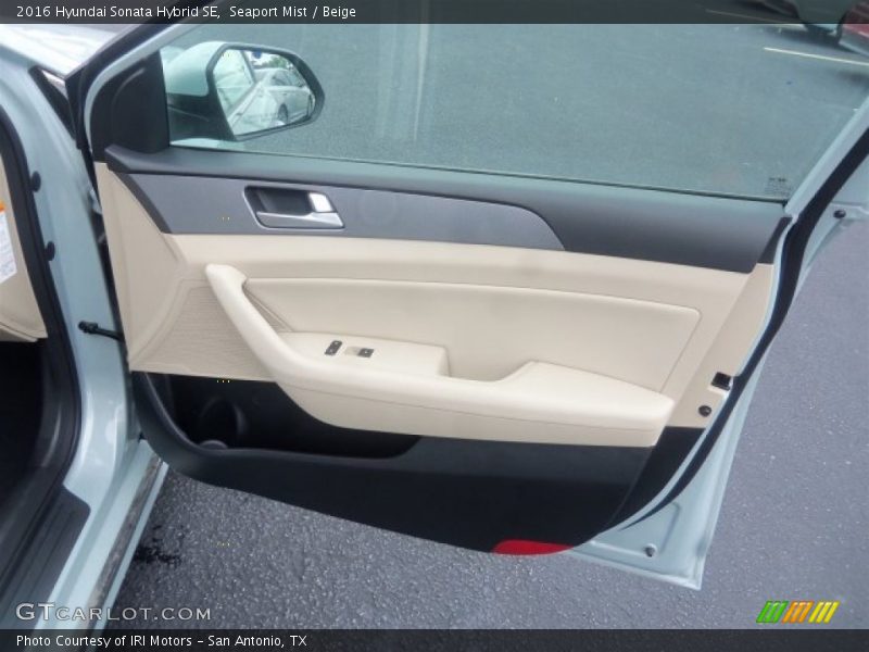Seaport Mist / Beige 2016 Hyundai Sonata Hybrid SE