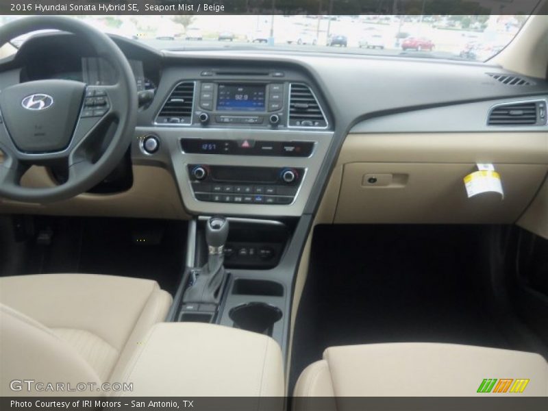 Seaport Mist / Beige 2016 Hyundai Sonata Hybrid SE
