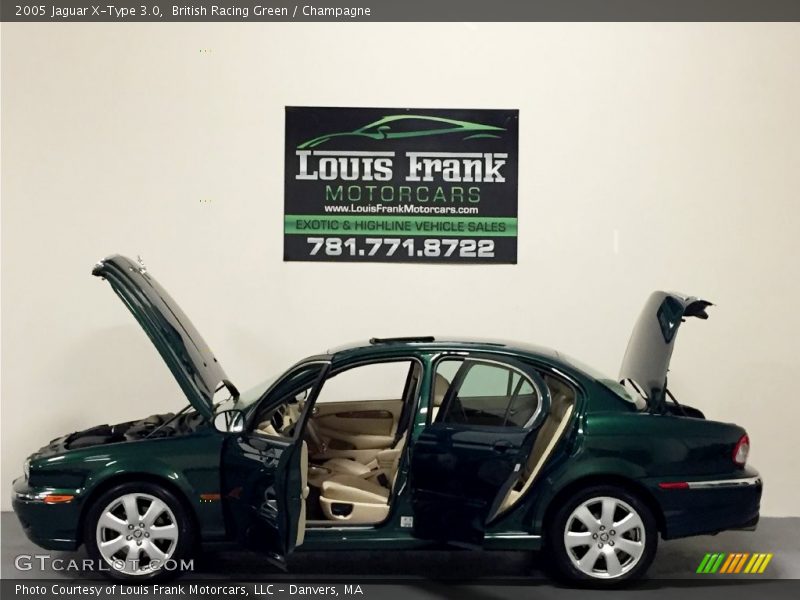 British Racing Green / Champagne 2005 Jaguar X-Type 3.0