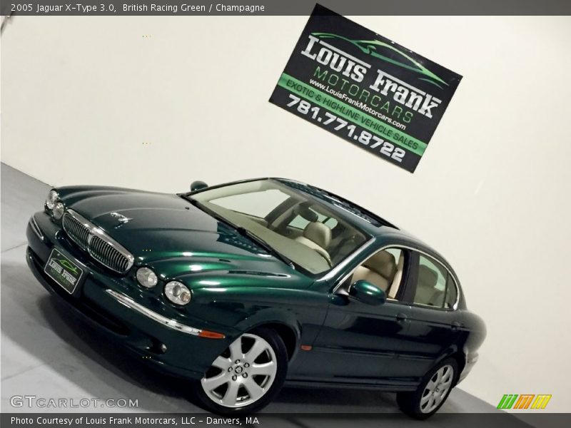 British Racing Green / Champagne 2005 Jaguar X-Type 3.0