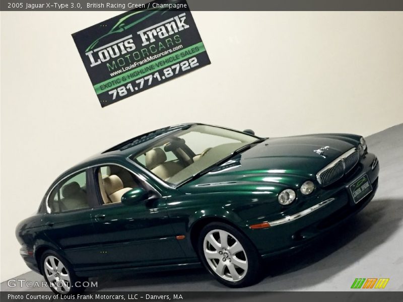 British Racing Green / Champagne 2005 Jaguar X-Type 3.0