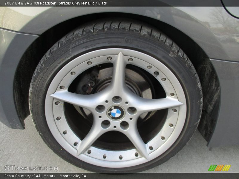 Stratus Grey Metallic / Black 2007 BMW Z4 3.0si Roadster