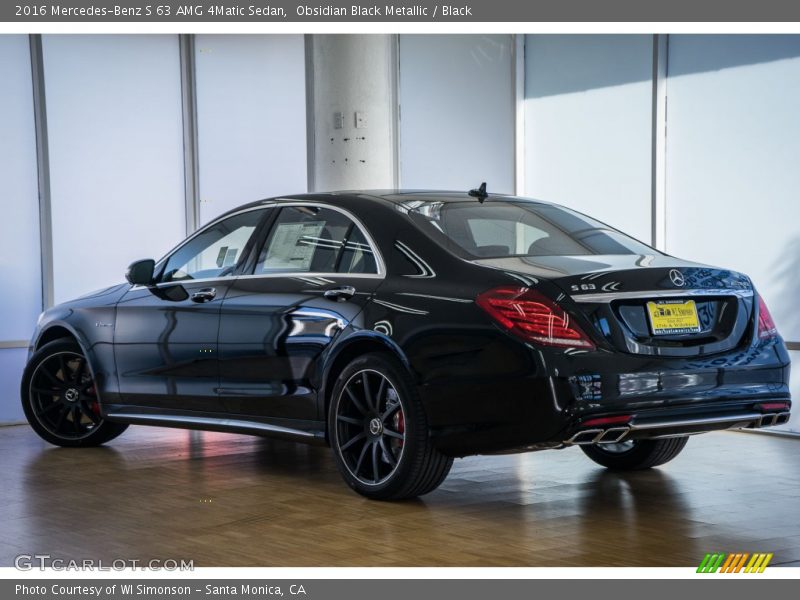 Obsidian Black Metallic / Black 2016 Mercedes-Benz S 63 AMG 4Matic Sedan