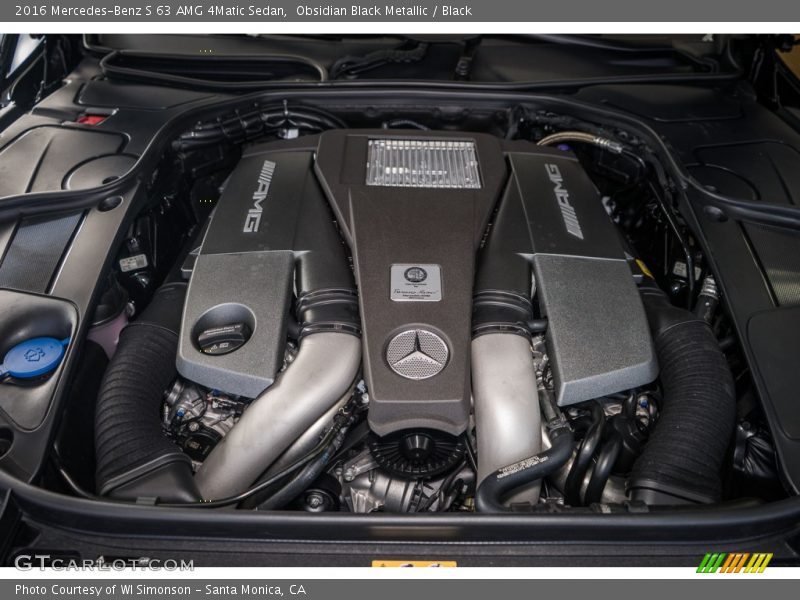 2016 S 63 AMG 4Matic Sedan Engine - 5.5 Liter AMG biturbo DOHC 32-Valve VVT V8