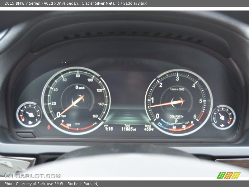 Glacier Silver Metallic / Saddle/Black 2015 BMW 7 Series 740Ld xDrive Sedan