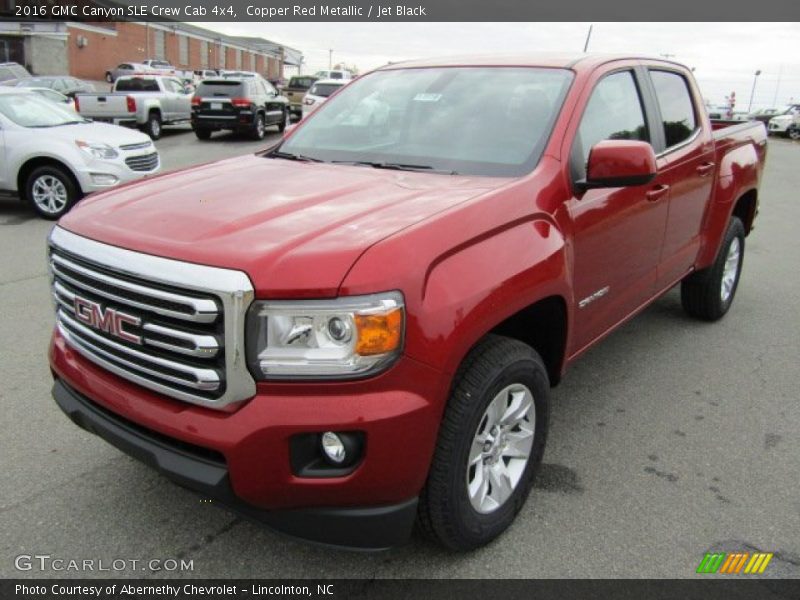Copper Red Metallic / Jet Black 2016 GMC Canyon SLE Crew Cab 4x4