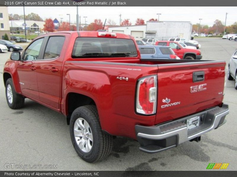Copper Red Metallic / Jet Black 2016 GMC Canyon SLE Crew Cab 4x4