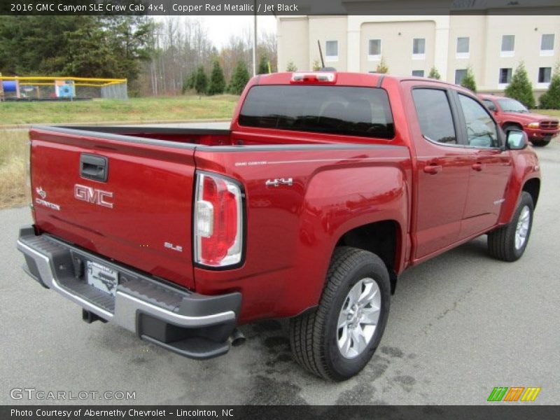 Copper Red Metallic / Jet Black 2016 GMC Canyon SLE Crew Cab 4x4