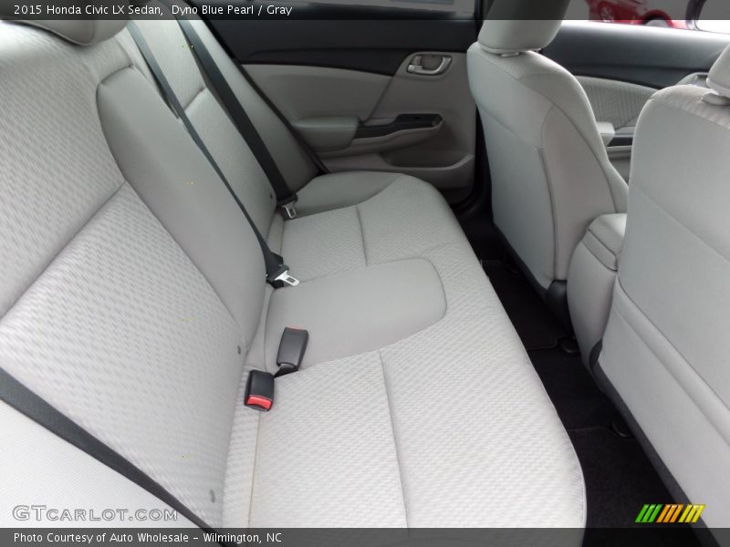 Dyno Blue Pearl / Gray 2015 Honda Civic LX Sedan