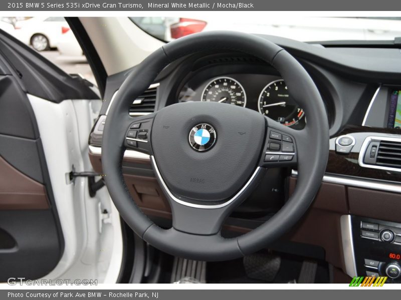 Mineral White Metallic / Mocha/Black 2015 BMW 5 Series 535i xDrive Gran Turismo