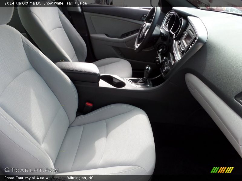 Snow White Pearl / Beige 2014 Kia Optima LX