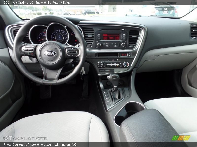 Snow White Pearl / Beige 2014 Kia Optima LX