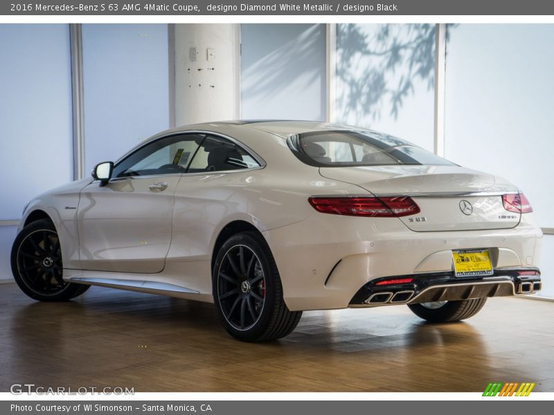 designo Diamond White Metallic / designo Black 2016 Mercedes-Benz S 63 AMG 4Matic Coupe