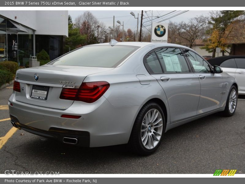 Glacier Silver Metallic / Black 2015 BMW 7 Series 750Li xDrive Sedan