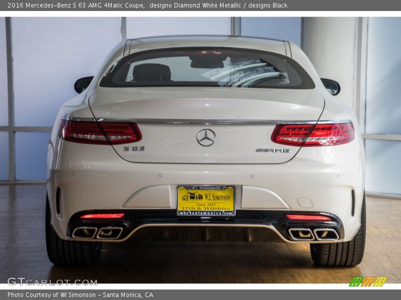 designo Diamond White Metallic / designo Black 2016 Mercedes-Benz S 63 AMG 4Matic Coupe