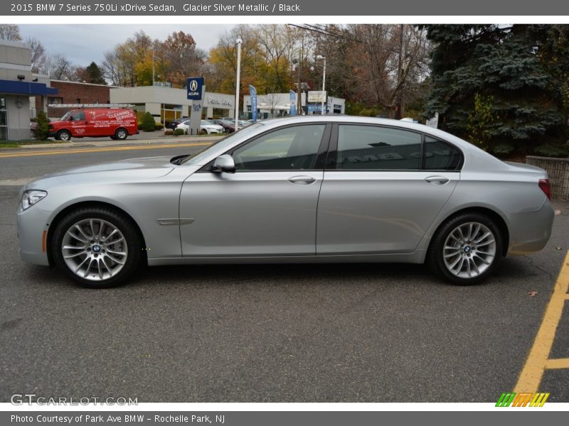 Glacier Silver Metallic / Black 2015 BMW 7 Series 750Li xDrive Sedan