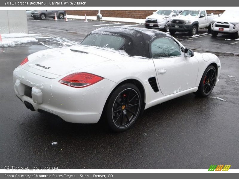 Carrara White / Black 2011 Porsche Boxster S