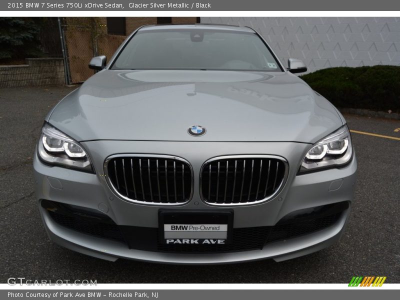 Glacier Silver Metallic / Black 2015 BMW 7 Series 750Li xDrive Sedan