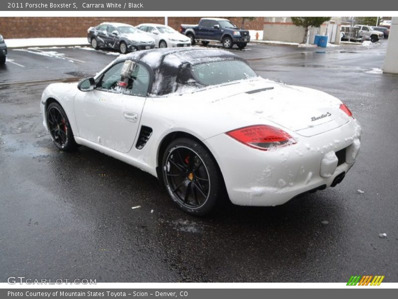 Carrara White / Black 2011 Porsche Boxster S