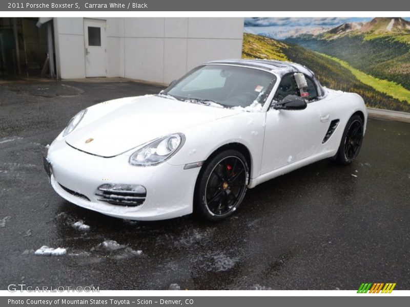 Carrara White / Black 2011 Porsche Boxster S