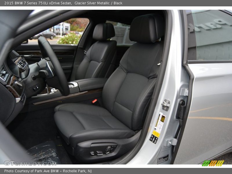 Glacier Silver Metallic / Black 2015 BMW 7 Series 750Li xDrive Sedan