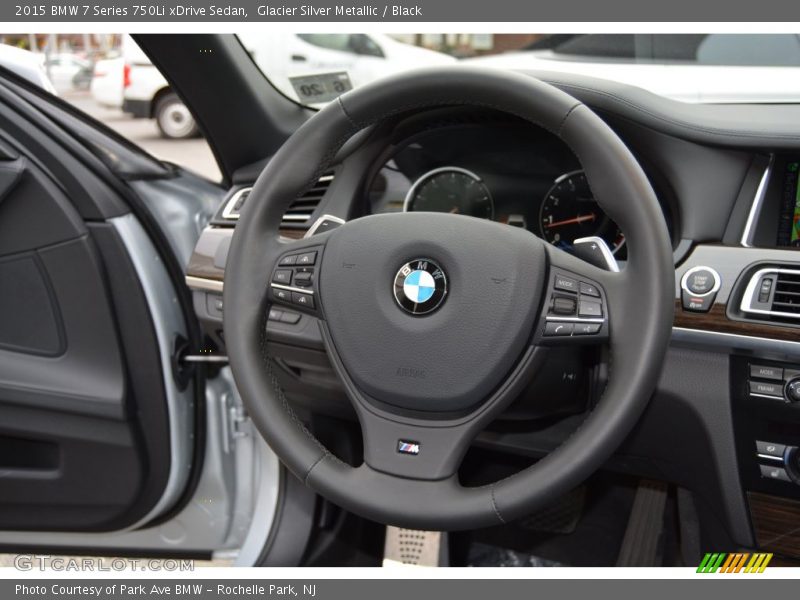 Glacier Silver Metallic / Black 2015 BMW 7 Series 750Li xDrive Sedan
