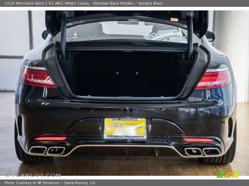 Obsidian Black Metallic / designo Black 2016 Mercedes-Benz S 63 AMG 4Matic Coupe