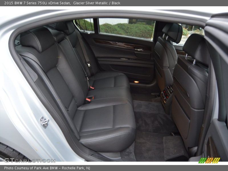 Glacier Silver Metallic / Black 2015 BMW 7 Series 750Li xDrive Sedan