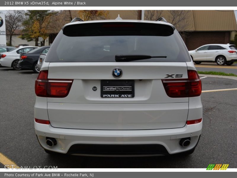 Alpine White / Black 2012 BMW X5 xDrive35d