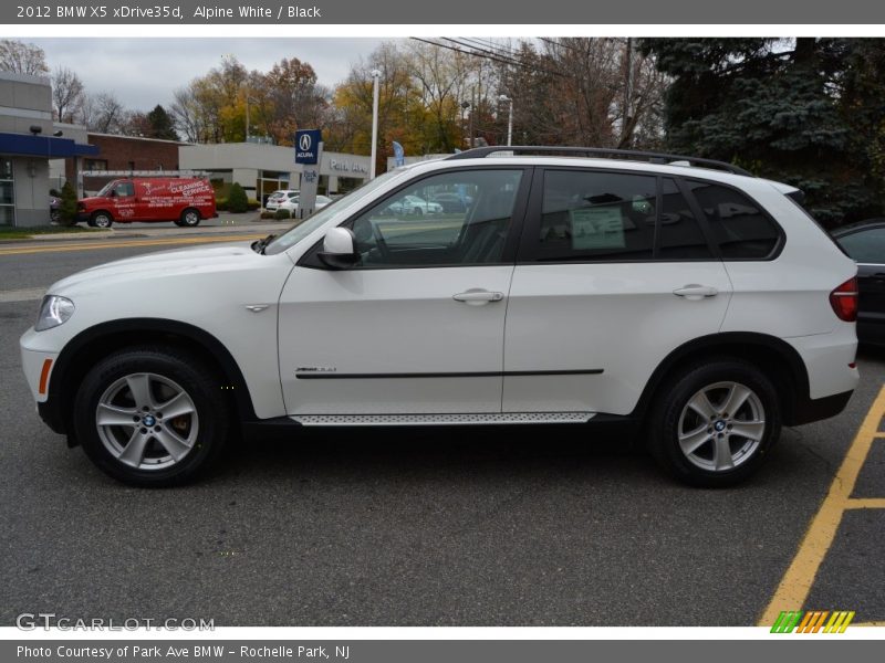 Alpine White / Black 2012 BMW X5 xDrive35d