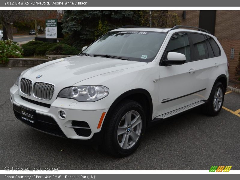 Alpine White / Black 2012 BMW X5 xDrive35d