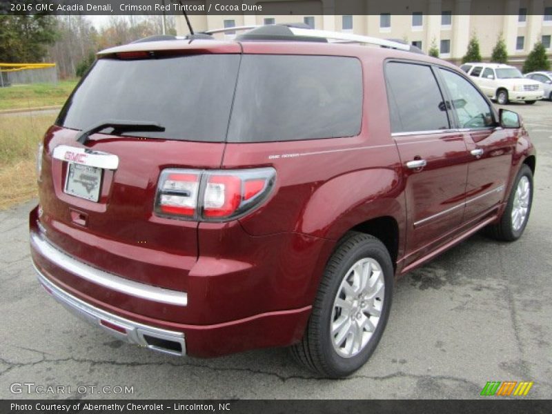 Crimson Red Tintcoat / Cocoa Dune 2016 GMC Acadia Denali