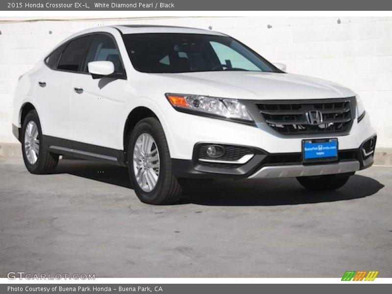 White Diamond Pearl / Black 2015 Honda Crosstour EX-L