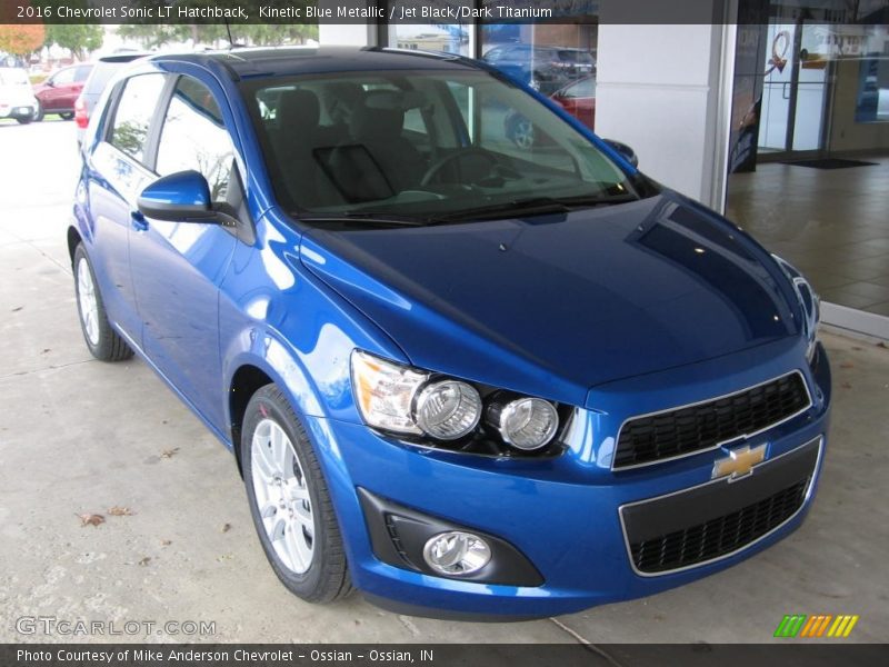 Kinetic Blue Metallic / Jet Black/Dark Titanium 2016 Chevrolet Sonic LT Hatchback