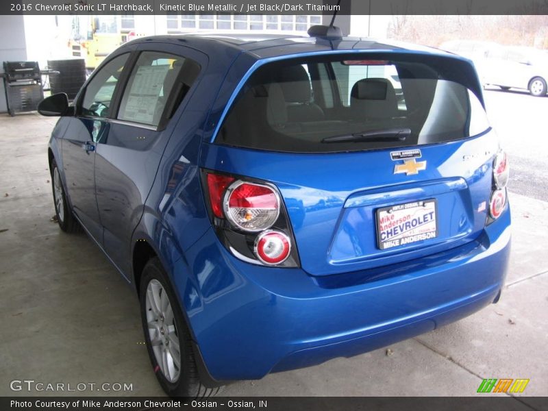 Kinetic Blue Metallic / Jet Black/Dark Titanium 2016 Chevrolet Sonic LT Hatchback