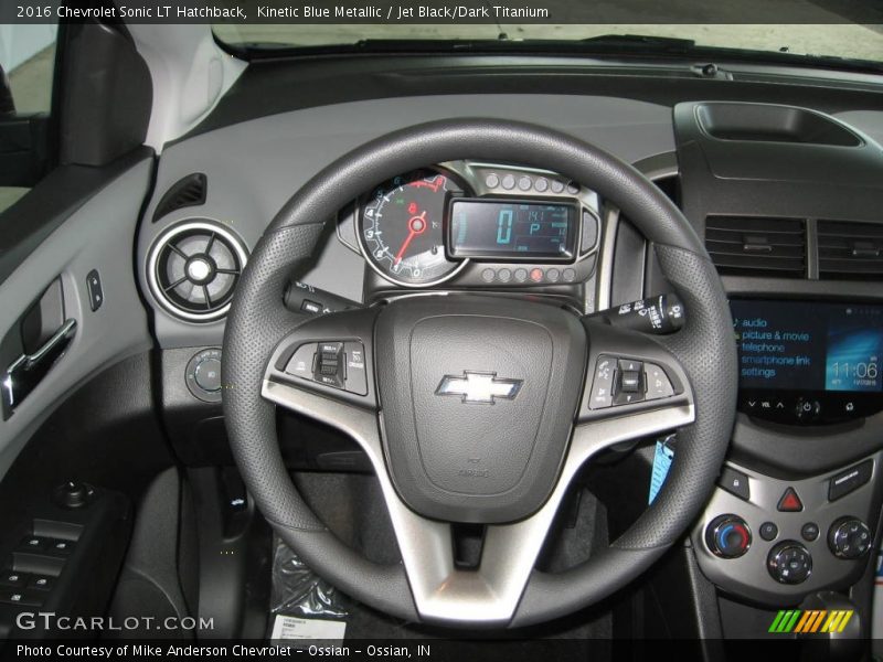 Kinetic Blue Metallic / Jet Black/Dark Titanium 2016 Chevrolet Sonic LT Hatchback