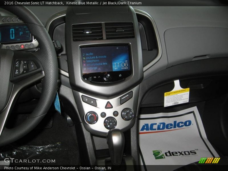 Kinetic Blue Metallic / Jet Black/Dark Titanium 2016 Chevrolet Sonic LT Hatchback