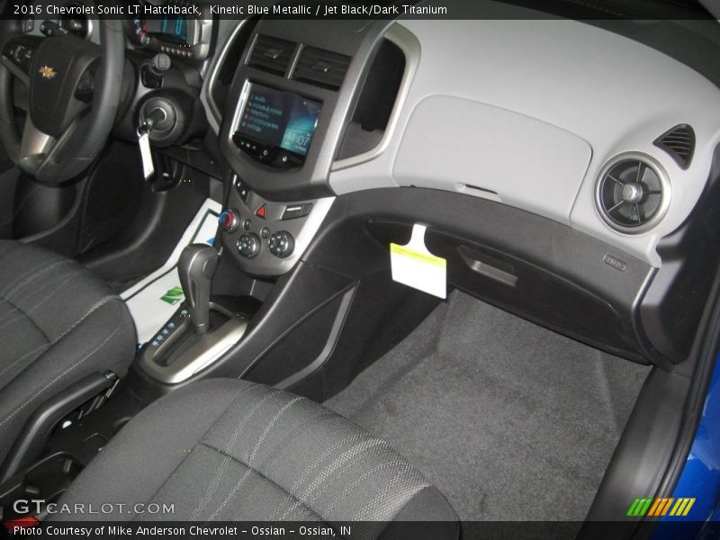 Kinetic Blue Metallic / Jet Black/Dark Titanium 2016 Chevrolet Sonic LT Hatchback