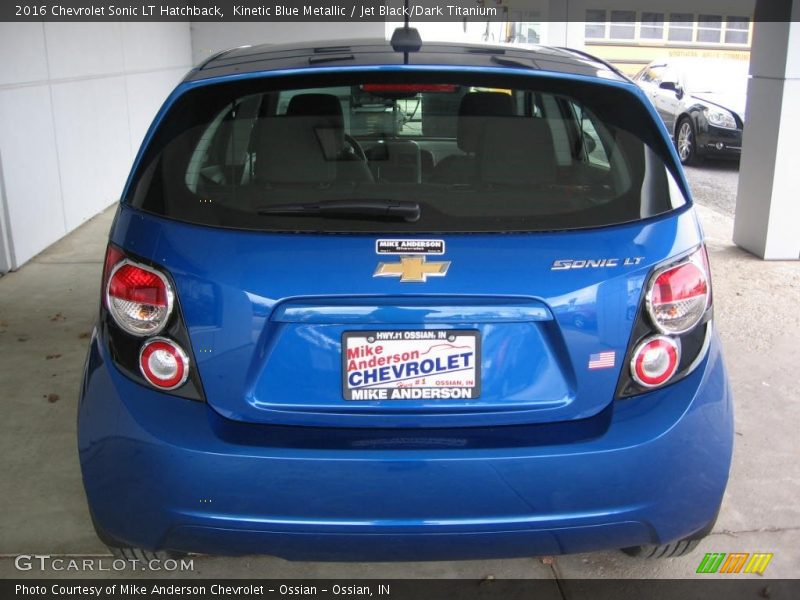 Kinetic Blue Metallic / Jet Black/Dark Titanium 2016 Chevrolet Sonic LT Hatchback