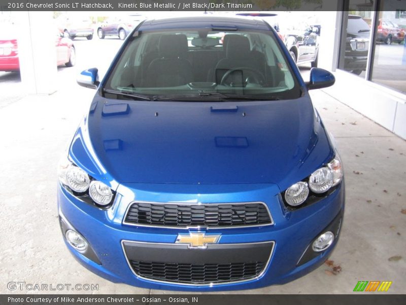 Kinetic Blue Metallic / Jet Black/Dark Titanium 2016 Chevrolet Sonic LT Hatchback
