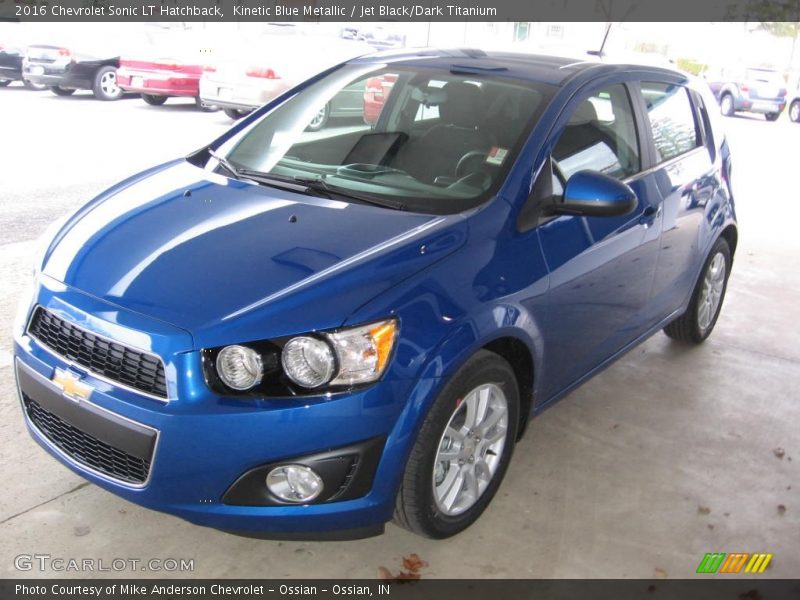 Kinetic Blue Metallic / Jet Black/Dark Titanium 2016 Chevrolet Sonic LT Hatchback