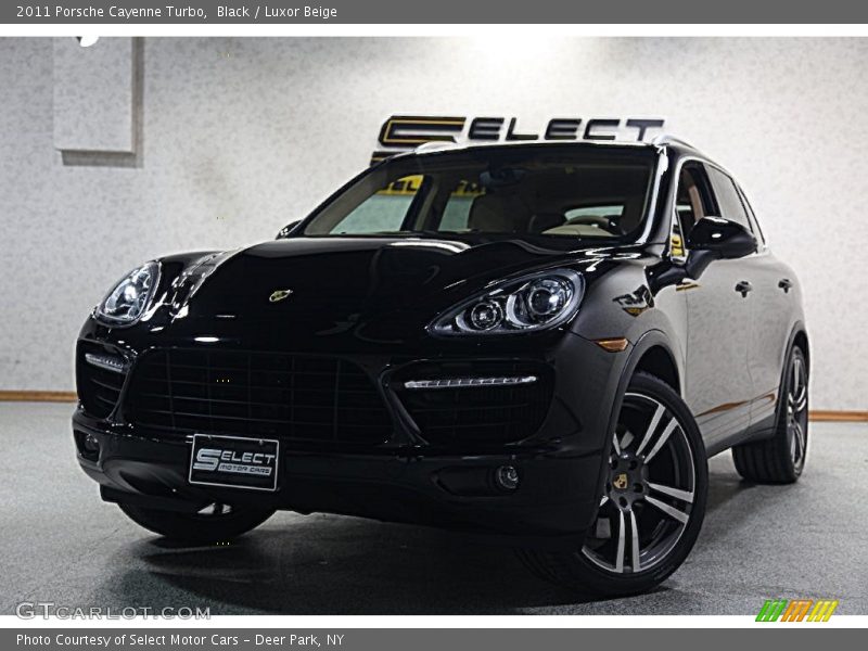 Black / Luxor Beige 2011 Porsche Cayenne Turbo