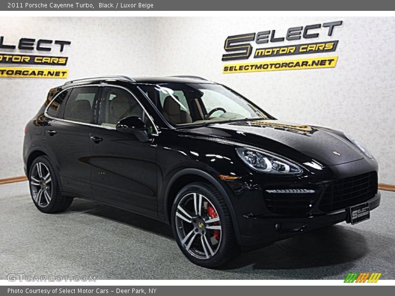 Black / Luxor Beige 2011 Porsche Cayenne Turbo