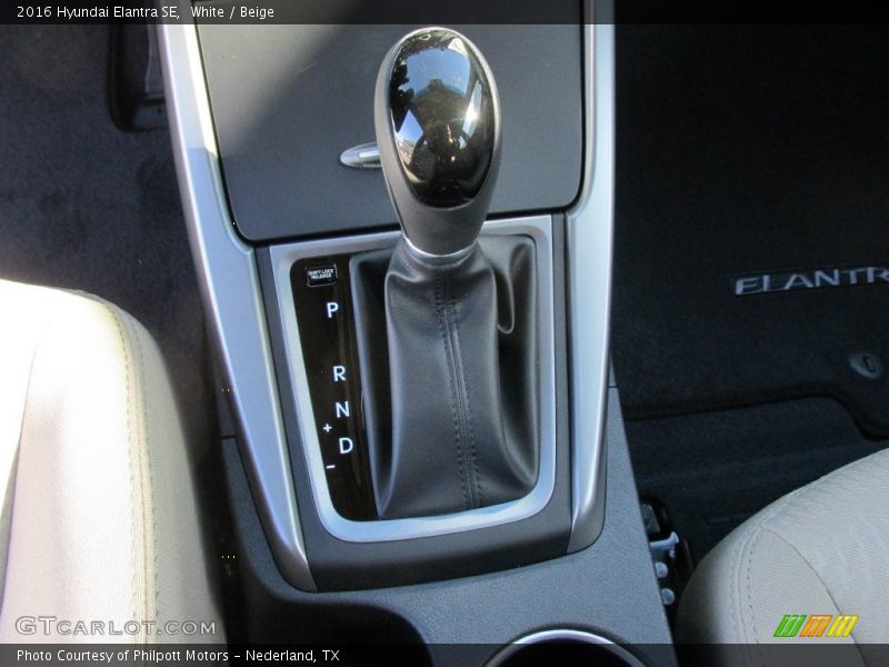 White / Beige 2016 Hyundai Elantra SE
