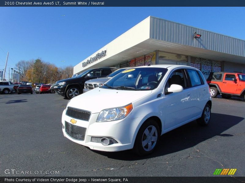 Summit White / Neutral 2010 Chevrolet Aveo Aveo5 LT