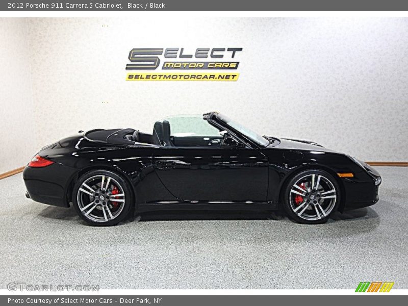 Black / Black 2012 Porsche 911 Carrera S Cabriolet