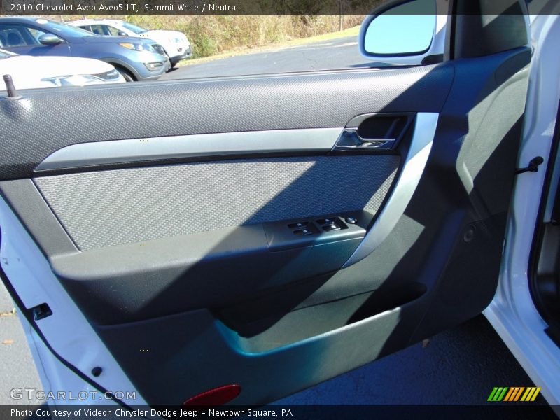 Summit White / Neutral 2010 Chevrolet Aveo Aveo5 LT