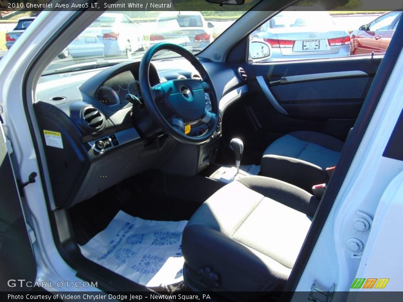 Summit White / Neutral 2010 Chevrolet Aveo Aveo5 LT